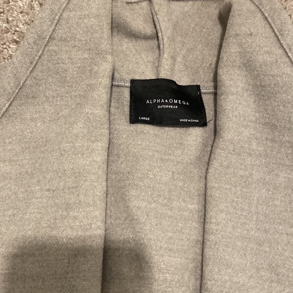 Women’s Felt Drape Front Belted Jacket with pockets - Picture 2 of 6